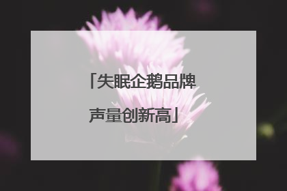 失眠企鹅品牌声量创新高