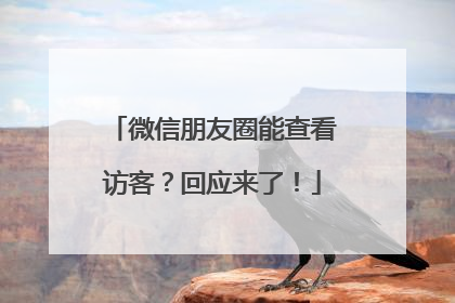 微信朋友圈能查看访客？回应来了！