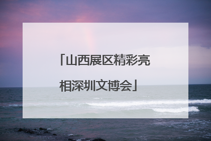 山西展区精彩亮相深圳文博会