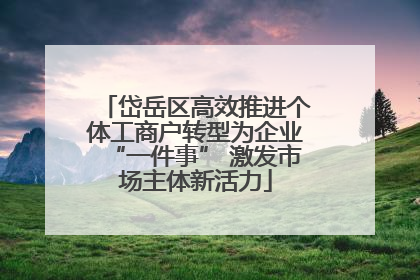 岱岳区高效推进个体工商户转型为企业“一件事” 激发市场主体新活力