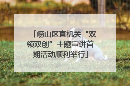 崂山区直机关“双领双创”主题宣讲首期活动顺利举行