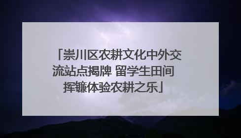 崇川区农耕文化中外交流站点揭牌 留学生田间挥镰体验农耕之乐