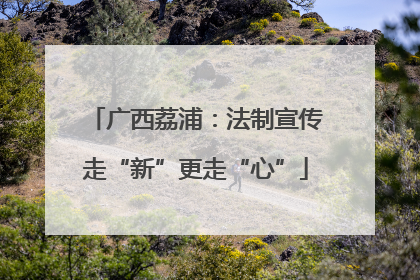 广西荔浦：法制宣传走“新”更走“心”