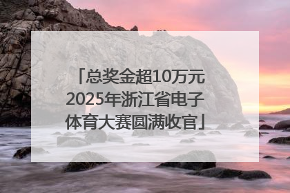 总奖金超10万元 2025年浙江省电子体育大赛圆满收官
