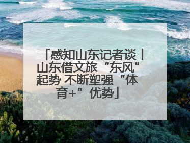 感知山东记者谈丨山东借文旅“东风”起势 不断塑强“体育+”优势