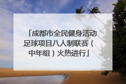 成都市全民健身活动足球项目八人制联赛（中年组）火热进行