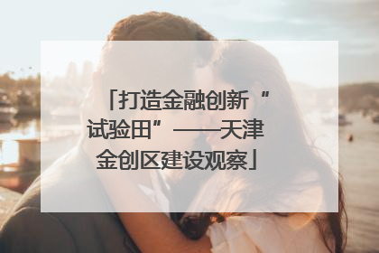 打造金融创新“试验田”——天津金创区建设观察