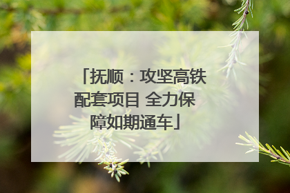 抚顺：攻坚高铁配套项目 全力保障如期通车