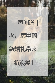 枣闻道｜老厂房里的新婚礼带来新浪漫