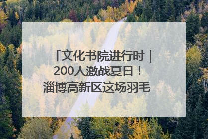 文化书院进行时｜200人激战夏日！淄博高新区这场羽毛球比赛太酷