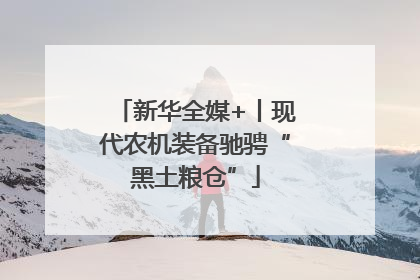 新华全媒+丨现代农机装备驰骋“黑土粮仓”