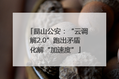 昆山公安：“云调解2.0”跑出矛盾化解“加速度”