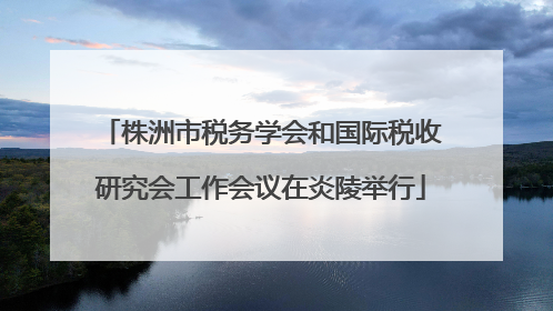 株洲市税务学会和国际税收研究会工作会议在炎陵举行