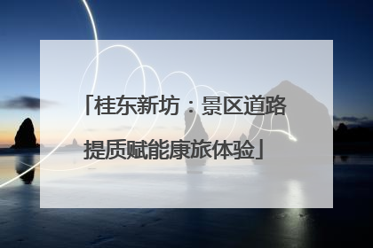 桂东新坊：景区道路提质赋能康旅体验