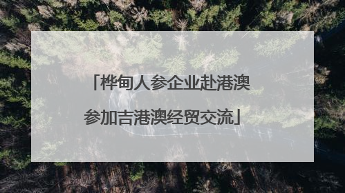 桦甸人参企业赴港澳参加吉港澳经贸交流