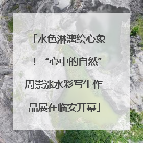 水色淋漓绘心象！“心中的自然”周崇涨水彩写生作品展在临安开幕