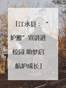 江永县：“护雁”宣讲进校园 助梦启航护成长