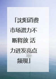 沈阳消费市场潜力不断释放 活力迸发亮点频现
