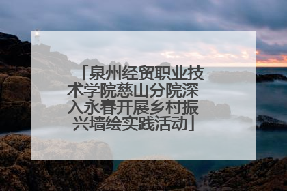 泉州经贸职业技术学院慈山分院深入永春开展乡村振兴墙绘实践活动