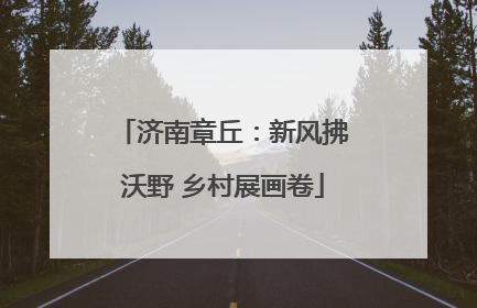 济南章丘：新风拂沃野 乡村展画卷