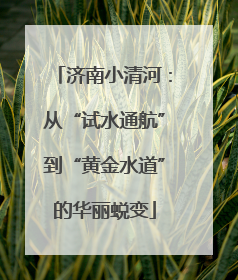 济南小清河：从“试水通航”到“黄金水道”的华丽蜕变