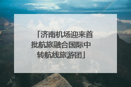 济南机场迎来首批航旅融合国际中转航线旅游团
