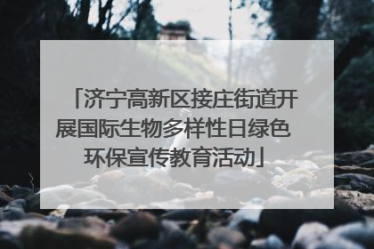 济宁高新区接庄街道开展国际生物多样性日绿色环保宣传教育活动
