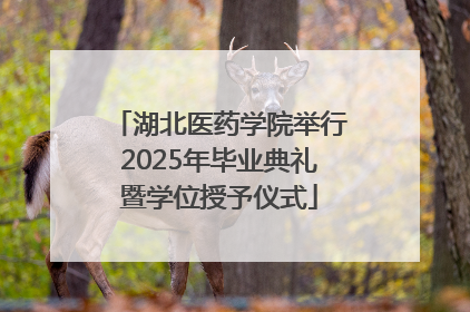 湖北医药学院举行2025年毕业典礼暨学位授予仪式