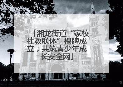 湘龙街道“家校社教联体”揭牌成立，共筑青少年成长安全网