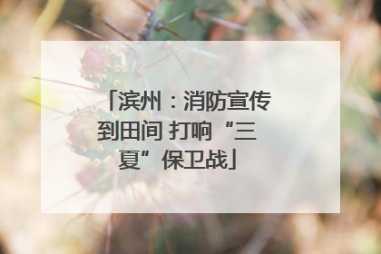 滨州：消防宣传到田间 打响“三夏”保卫战