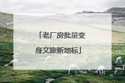 老厂房批量变身文旅新地标