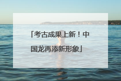 考古成果上新！中国龙再添新形象