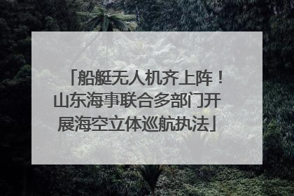 船艇无人机齐上阵！山东海事联合多部门开展海空立体巡航执法