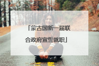 蒙古国新一届联合政府宣誓就职