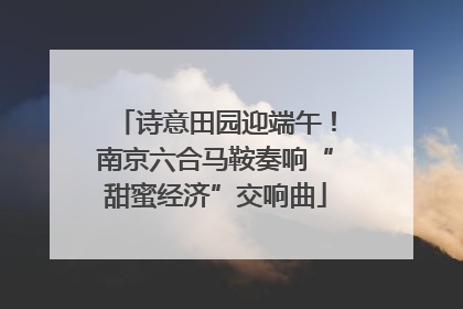 诗意田园迎端午！南京六合马鞍奏响“甜蜜经济”交响曲