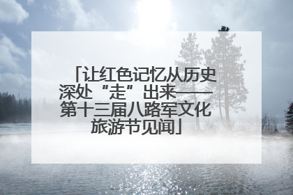 让红色记忆从历史深处“走”出来——第十三届八路军文化旅游节见闻