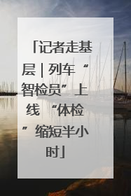 记者走基层｜列车“智检员”上线 “体检”缩短半小时