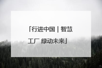 行进中国｜智慧工厂 绿动未来