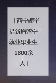 西宁硬举措新增留宁就业毕业生1800余人