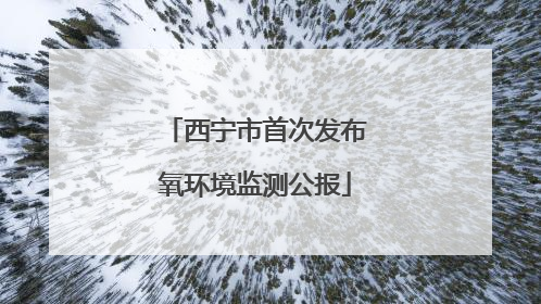 西宁市首次发布氧环境监测公报