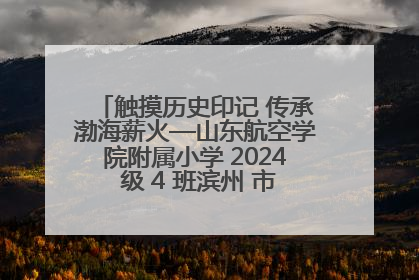 触摸历史印记 传承渤海薪火—山东航空学院附属小学 2024 级 4 班滨州 市档案馆研学实践活动