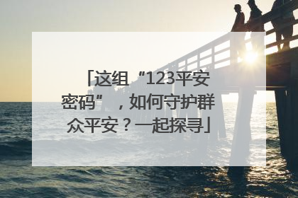 这组“123平安密码”，如何守护群众平安？一起探寻