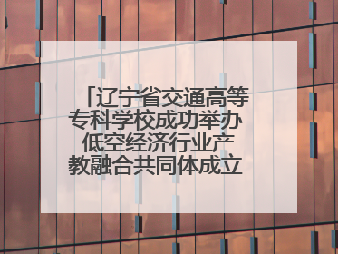 辽宁省交通高等专科学校成功举办 低空经济行业产教融合共同体成立大会暨共建低空经济产教融合新生态论坛