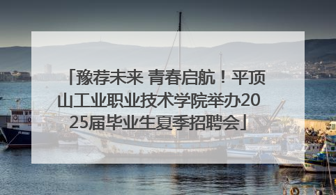 豫荐未来 青春启航！平顶山工业职业技术学院举办2025届毕业生夏季招聘会