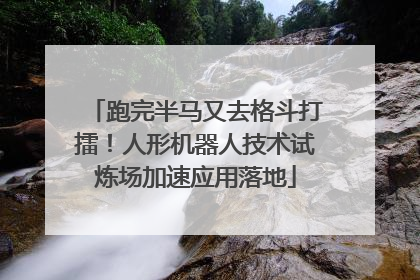 跑完半马又去格斗打擂！人形机器人技术试炼场加速应用落地