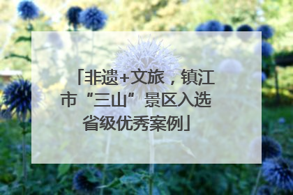 非遗+文旅，镇江市“三山”景区入选省级优秀案例