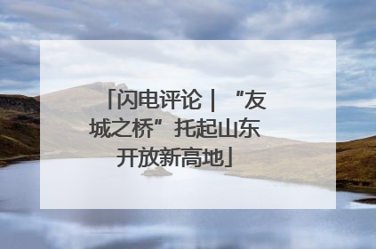 闪电评论｜“友城之桥”托起山东开放新高地