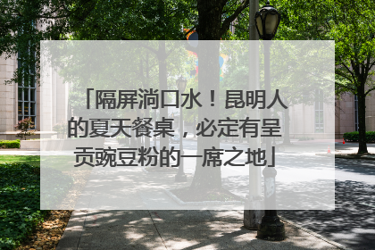 隔屏淌口水！昆明人的夏天餐桌，必定有呈贡豌豆粉的一席之地