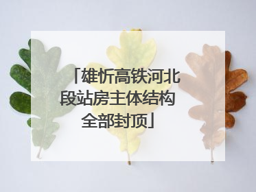 雄忻高铁河北段站房主体结构全部封顶