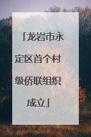 龙岩市永定区首个村级侨联组织成立